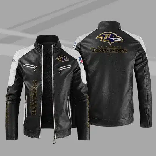 Baltimore Ravens Leather Jacket FK88