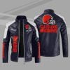 Cleveland Browns Leather Jacket DE83