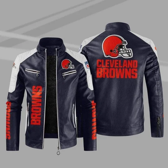 Cleveland Browns Leather Jacket DE83