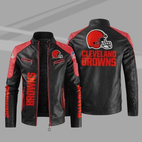 Cleveland Browns Leather Jacket CQ34