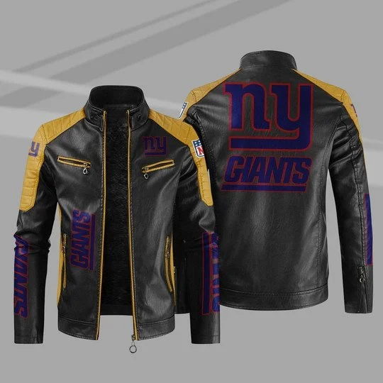 New York Giants Leather Jacket HK47