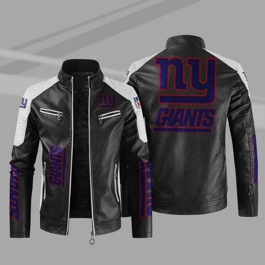 New York Giants Leather Jacket CX88