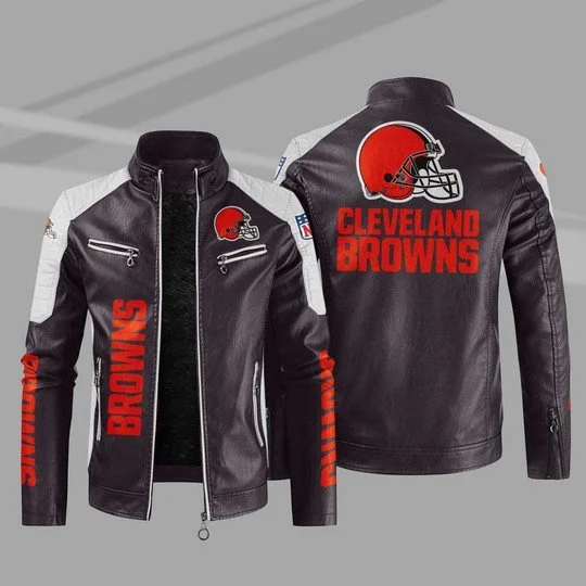 Cleveland Browns Leather Jacket VR94