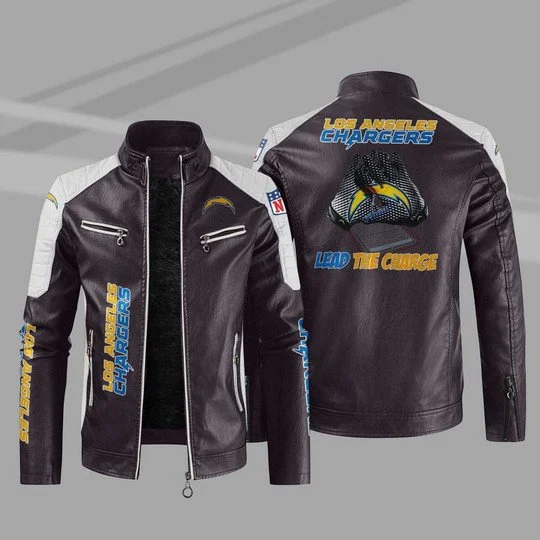 Los Angeles Chargers Leather Jacket ZE48
