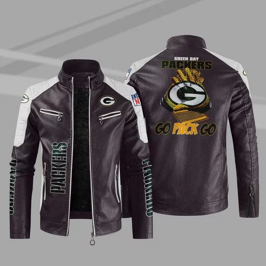 Green Bay Packers Leather Jacket LQ30