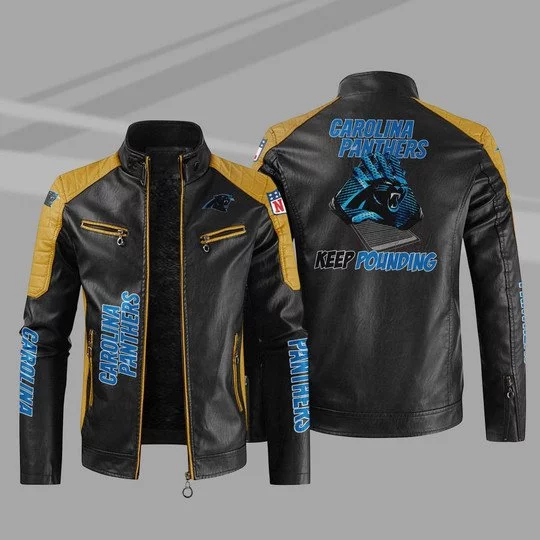 Carolina Panthers Leather Jacket BU73