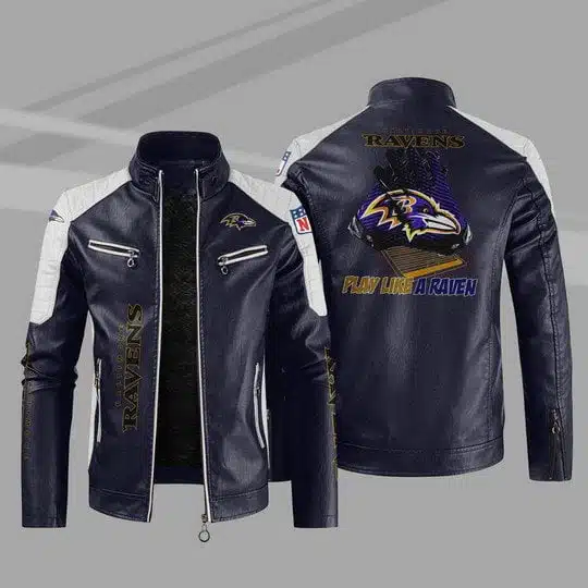 Baltimore Ravens Leather Jacket YV49