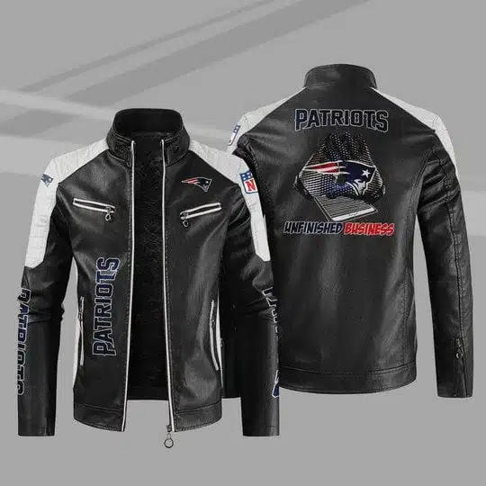 New England Patriots Leather Jacket IH72