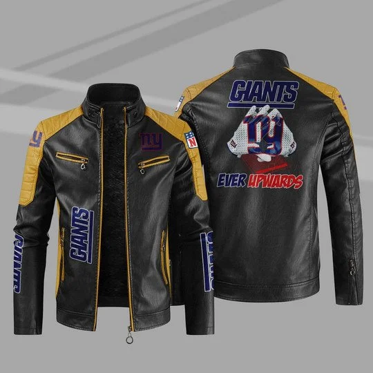 New York Giants Leather Jacket MX93