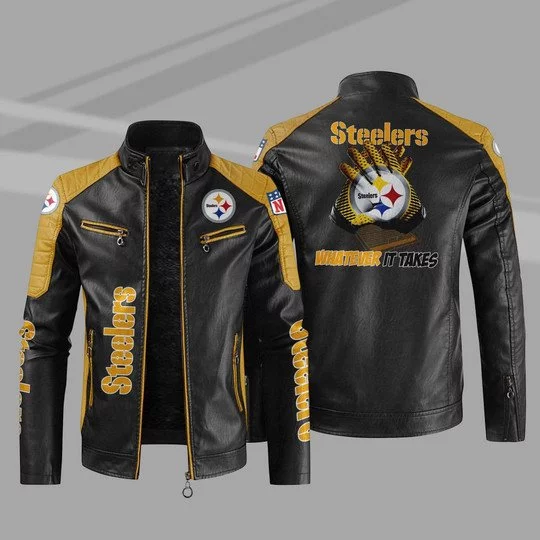 Pittsburgh Steelers Leather Jacket JF37