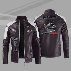New England Patriots Leather Jacket UX89