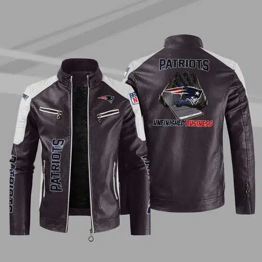 New England Patriots Leather Jacket UX89