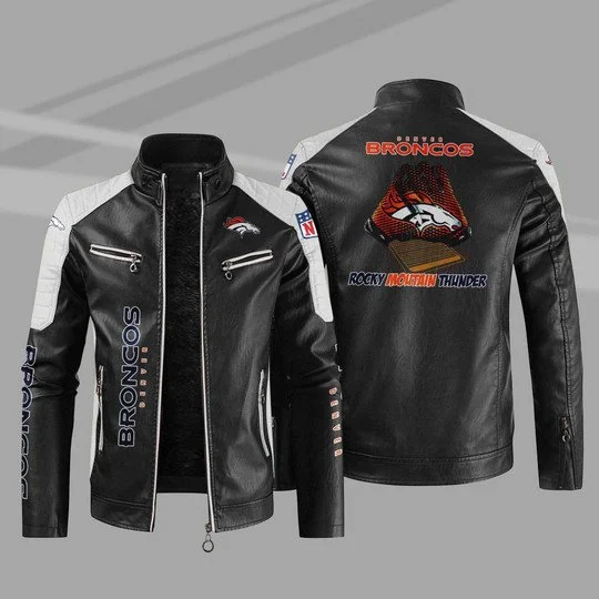 Denver Broncos Leather Jacket EB69