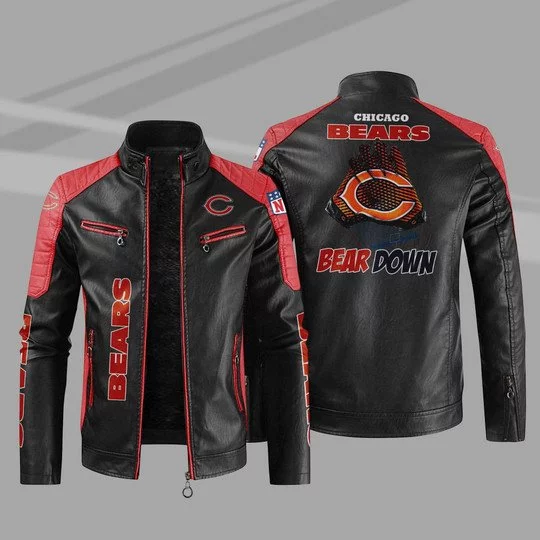 Chicago Bears Leather Jacket RG49