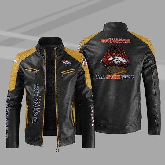Denver Broncos Leather Jacket CE57