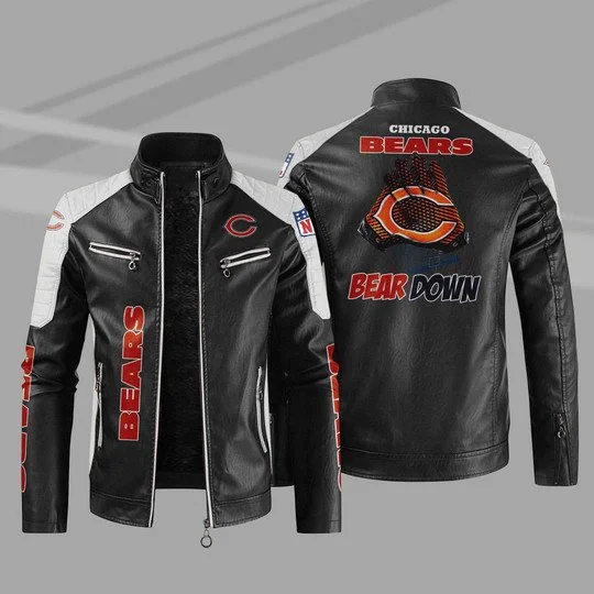 Chicago Bears Leather Jacket TC38