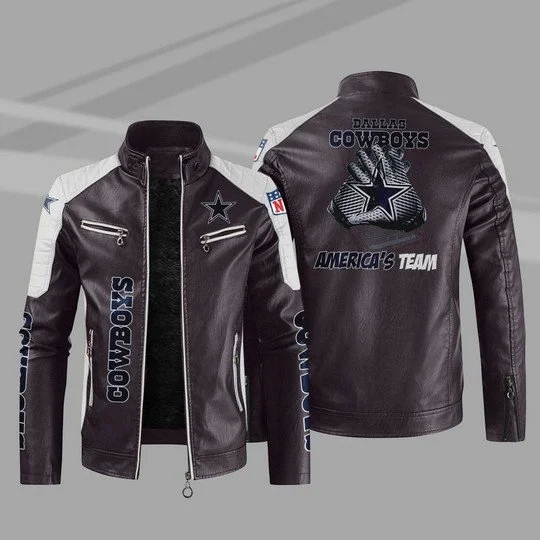 Dallas Cowboys Leather Jacket MQ04