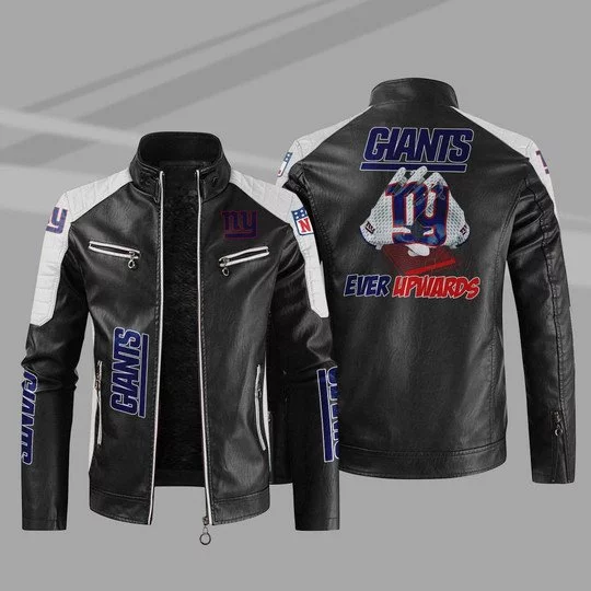 New York Giants Leather Jacket IV72