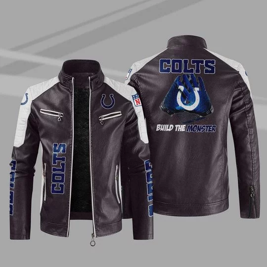 Indianapolis Colts Leather Jacket PD67