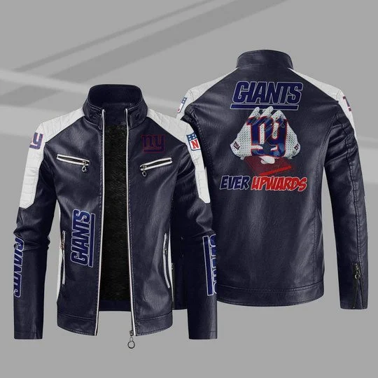 New York Giants Leather Jacket MW82