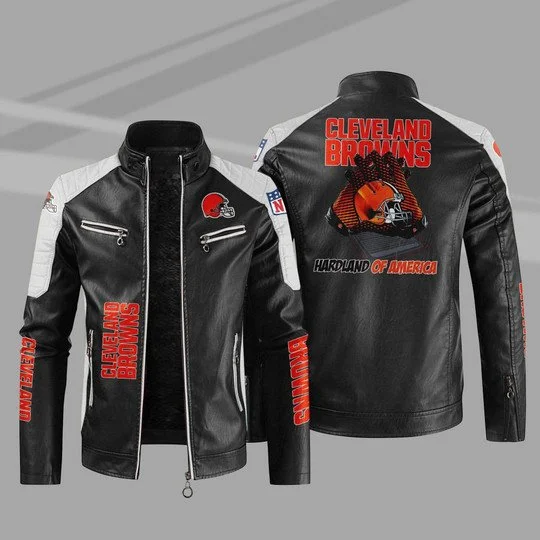 Cleveland Browns Leather Jacket FR93