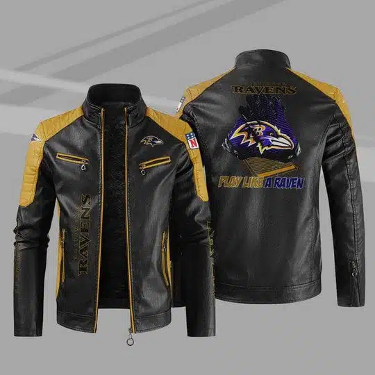 Baltimore Ravens Leather Jacket UB59