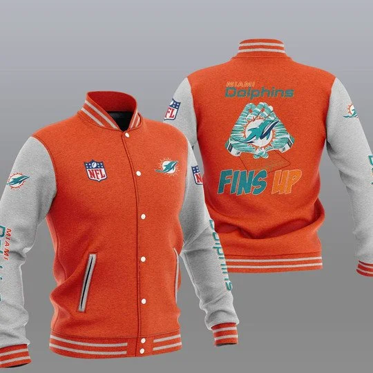 Miami Dolphins Baseball Jacket YF42