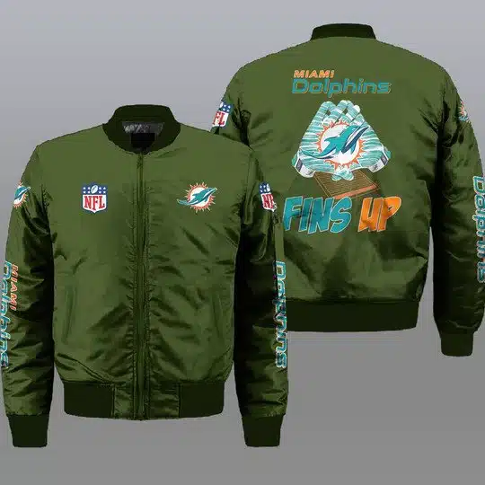 Miami Dolphins Bomber Jacket Full Size MR66