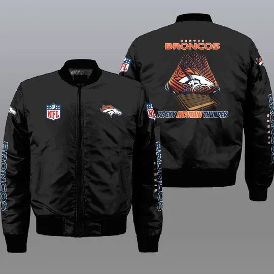 Denver Broncos Bomber Jacket Full Size RW37