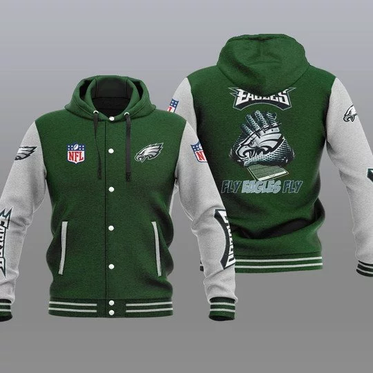 Philadelphia Eagles Baseball Jacket FI39 - Image 2