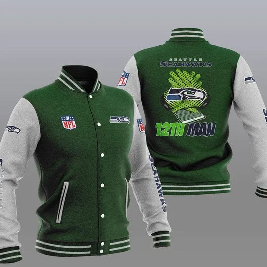 Seattle Seahawks Baseball Jacket LG66