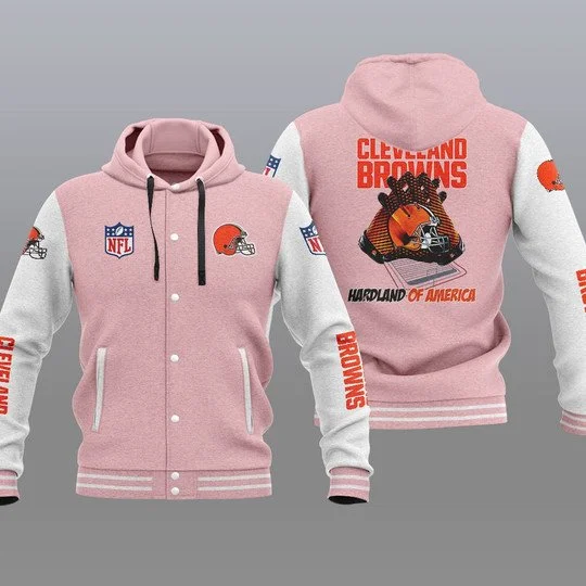Cleveland Browns Baseball Jacket FE33 - Image 2