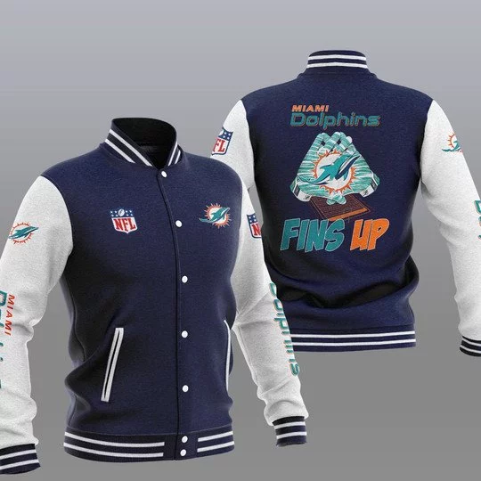Miami Dolphins Baseball Jacket BC43