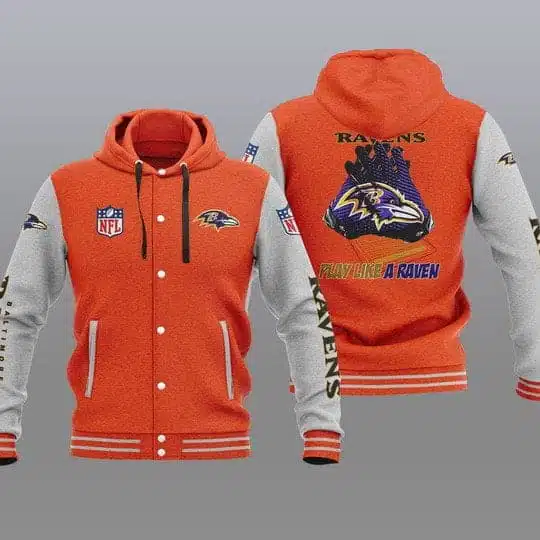 Baltimore Ravens Baseball Jacket UX77 - Image 2