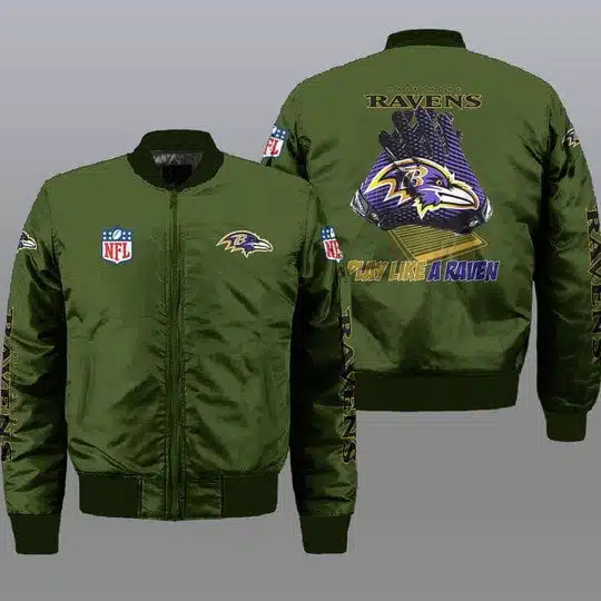 Baltimore Ravens Bomber Jacket Full Size YT57