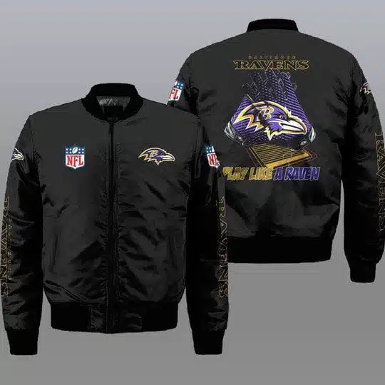 Baltimore Ravens Bomber Jacket Full Size UP98