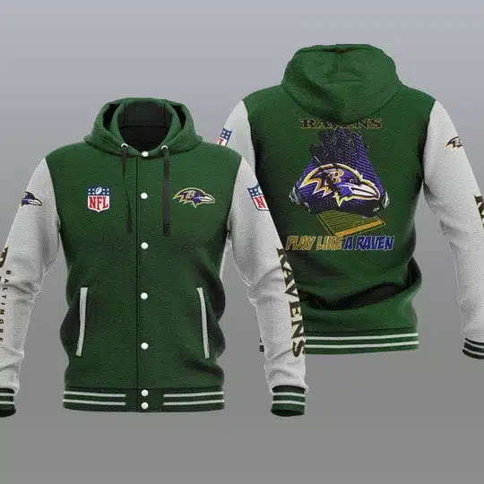 Baltimore Ravens Baseball Jacket YO92 - Image 2
