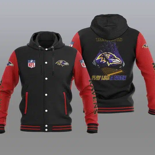 Baltimore Ravens Baseball Jacket YC94 - Image 2