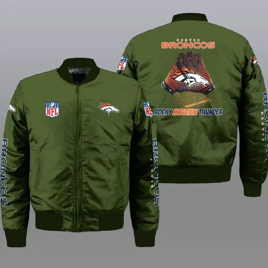 Denver Broncos Bomber Jacket Full Size ZI74