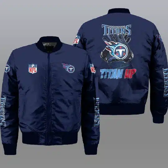 Tennessee Titans Bomber Jacket Full Size PF88