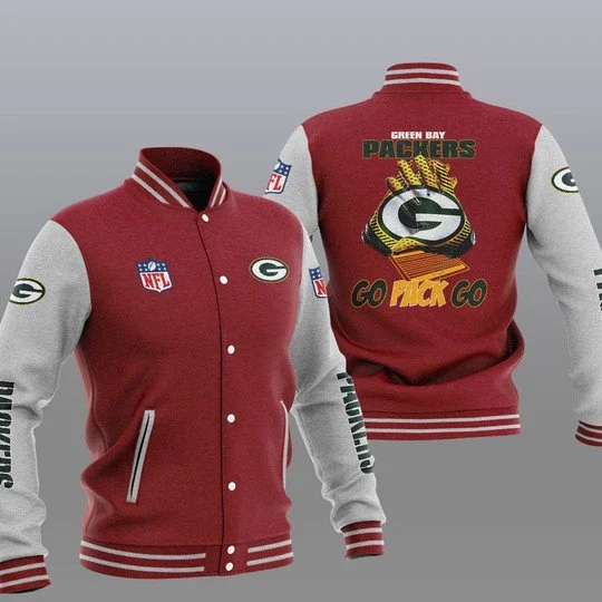 Green Bay Packers Baseball Jacket OC47