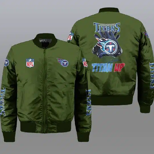 Tennessee Titans Bomber Jacket Full Size HN55