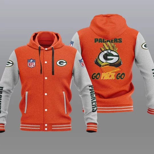 Green Bay Packers Baseball Jacket BU62 - Image 2