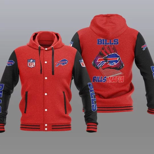 Buffalo Bills Baseball Jacket XY72 - Image 2