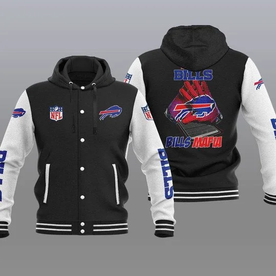Buffalo Bills Baseball Jacket BP82 - Image 2