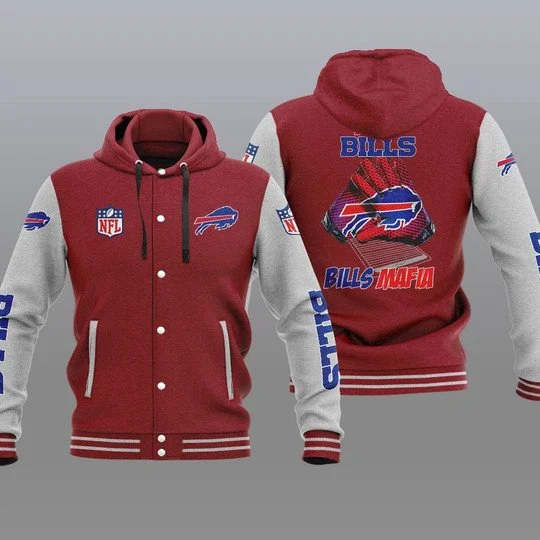 Buffalo Bills Baseball Jacket YP94 - Image 2