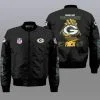 Green Bay Packers Bomber Jacket Full Size MX48