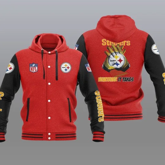 Pittsburgh Steelers Baseball Jacket PR99 - Image 2