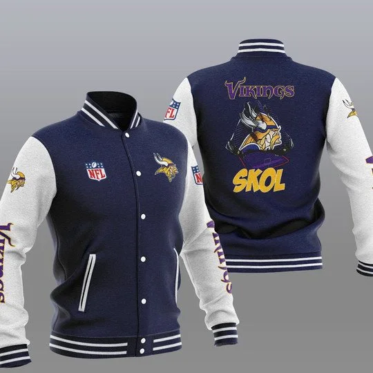 Minnesota Vikings Baseball Jacket TK31