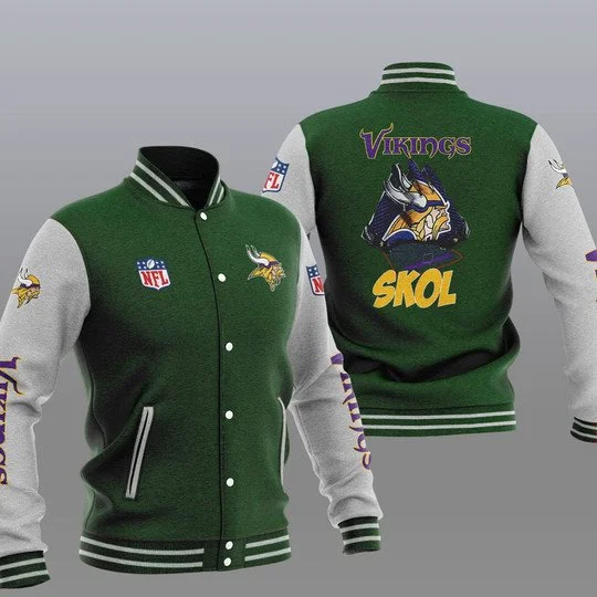 Minnesota Vikings Baseball Jacket UY99